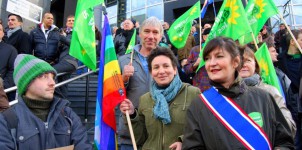 Laure Lechatellier dans la Manifestation pour le Mariage pour Tous et Toutes à Paris le 16 décembre 2012